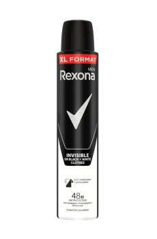 Антиперспирант-спрей мужской Rexona Men Невидимый на черном и белом 48Н, 200 мл