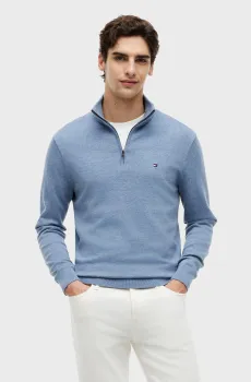 Мужская голубая кофта ESSENTIAL Голубой XL Tommy Hilfiger MW0MW37331