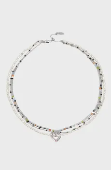 Женское серебристое ожерелье Серебряный ONESIZE Bimba Y Lola 261BAA108.10007