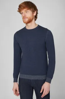 Мужской темно-синий джемпер Синий M Pierre Cardin PC.-C5 50940.5060