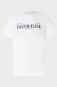Мужская белая футболка COLL WORD Белый XL Calvin Klein Jeans LV14RE817G