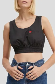 Женский черный топ Черный XS DKNY D2B4A105