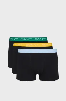 Мужские черные боксеры (3 шт) TRUNK 3 PACK Черный S Gant 902513003