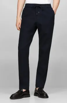 Мужские темно-синие брюки CHINO HARLEM PO DRW STRCTRE GMD Синий 33-32 Tommy Hilfiger MW0MW35635