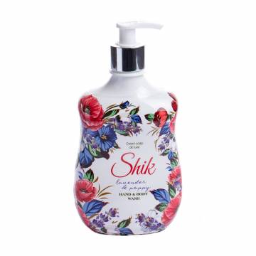Жидкое крем-мыло Shik Hand & Body Wash Lavender & Poppy Лаванда и мак, 500 г Жидкое крем-мыло Shik Hand & Body Wash Lavender & Poppy Лаванда и мак, 500 г