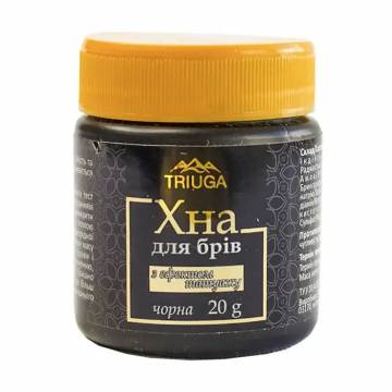 Уценка! Хна для бровей с эффектом татуажа Triuga Herbal, аюрведическая, Черная, 20 г Уценка! Хна для бровей с эффектом татуажа Triuga Herbal, аюрведическая, Черная, 20 г