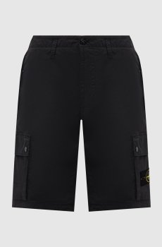 Черные шорты с патчем логотипа