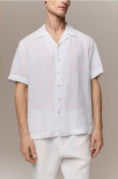 Reserved - Лляна сорочка regular fit - білий - 621HT-00X