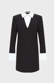 Женское черное платье contrast Черный 38 Karl Lagerfeld B3W13043