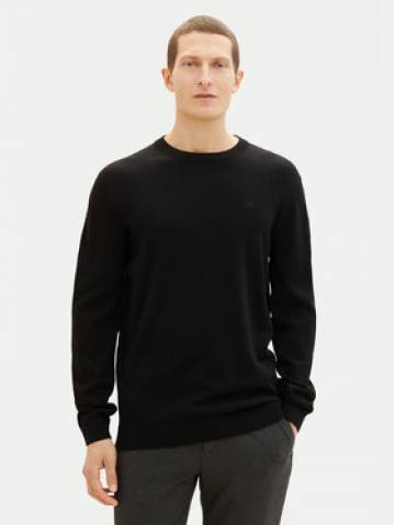 Tom Tailor Светр 1038426 Чорний Regular Fit Tom Tailor Светр 1038426 Чорний Regular Fit