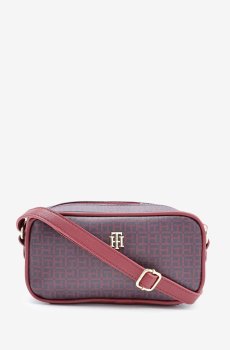 Tommy Hilfiger Brand Logo Textured Structured Sling Bag