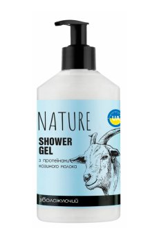 Уценка! Гель для душа Bioton Cosmetics Nature Shower Gel Увлажняющий, с протеинами козьего молока, 900 мл