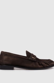 Коричневые замшевые лоферы CASSANDRE