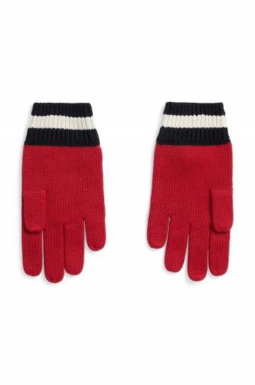 Детские перчатки Polo Ralph Lauren цвет красный Детские перчатки Polo Ralph Lauren цвет красный