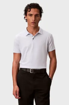 Мужское голубое поло SLIM STRETCH Голубой S Calvin Klein LV04LF200G