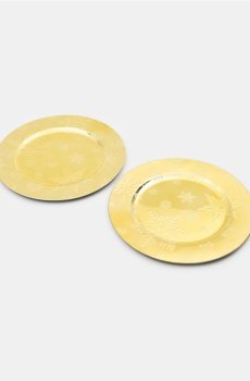 Підноси декоративні 2 шт - золотий