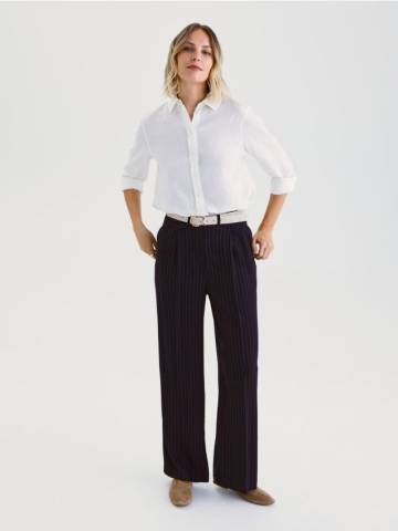 Reserved - LADIES` TROUSERS - темно-синій - TF231-59X Reserved - LADIES` TROUSERS - темно-синій - TF231-59X