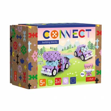 Детский конструктор 2 в 1 Trefl Connect Camper Cute Car, от 5 лет, 116 деталей (61968) Детский конструктор 2 в 1 Trefl Connect Camper Cute Car, от 5 лет, 116 деталей (61968)