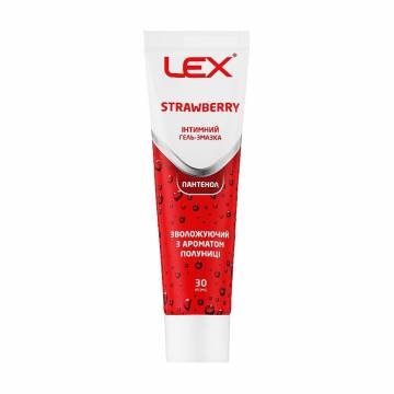 Увлажняющий интимный гель-смазка LEX Strawberry Panthenol, с ароматом клубники, 30 мл Увлажняющий интимный гель-смазка LEX Strawberry Panthenol, с ароматом клубники, 30 мл
