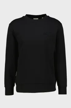 Мужской черный свитшот REG TONAL SHIELD C-NECK Черный XXL Gant 2067055