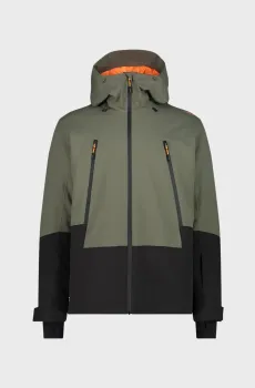 Мужская оливковая лыжная куртка FIX HOOD TWILL Оливковый 56 CMP 34W2037-E943