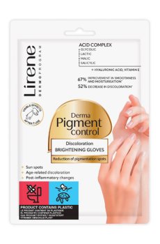 Осветляющие рукавички для рук Lirene Derma Pigment Control Brightening Gloves, 1 пара