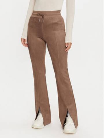 Guess Штани з тканини Scuba W4BB43 KAUJ2 Бежевий Regular Fit Guess Штани з тканини Scuba W4BB43 KAUJ2 Бежевий Regular Fit
