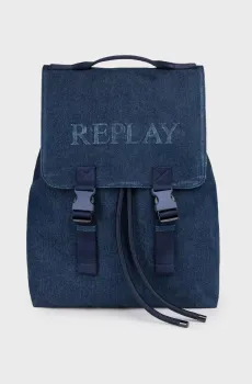 Мужской синий джинсовый рюкзак Синий ONESIZE Replay FM3735.000.A0900F