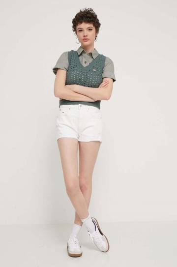 Хлопковая жилетка Dickies INGALLS VEST W цвет зелёный DK0A4YT3 Хлопковая жилетка Dickies INGALLS VEST W цвет зелёный DK0A4YT3