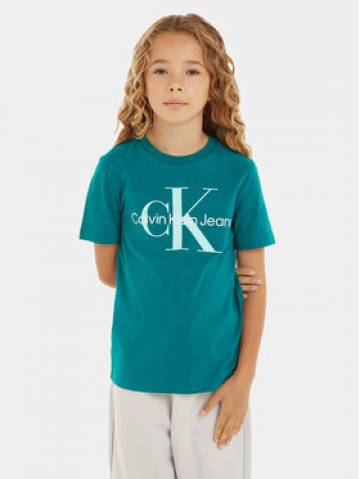 Calvin Klein Jeans Футболка Monogram IU0IU00460 Зелений Regular Fit Calvin Klein Jeans Футболка Monogram IU0IU00460 Зелений Regular Fit