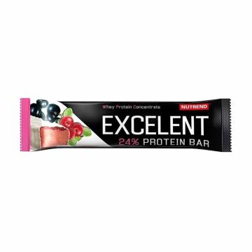 Протеиновый батончик Nutrend Excelent 24% Protein Bar Черая смородина и клюква, 85 г Протеиновый батончик Nutrend Excelent 24% Protein Bar Черая смородина и клюква, 85 г