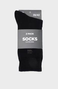 Мужские черные носки Burger (2 пары) Черный 39-42 G-Star RAW D24885,D868