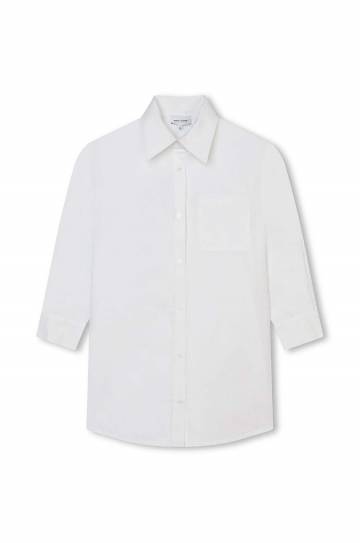 Хлопковое детское платье Marc Jacobs цвет белый mini oversize Хлопковое детское платье Marc Jacobs цвет белый mini oversize
