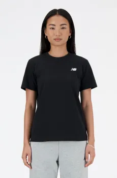 Женская черная футболка Small Logo Черный S New Balance WT41509BK