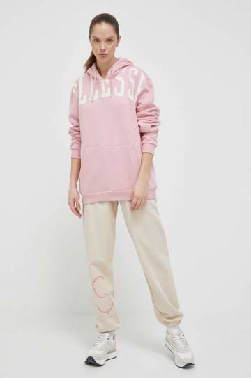 Кофта Ellesse женская цвет розовый с капюшоном с принтом Кофта Ellesse женская цвет розовый с капюшоном с принтом