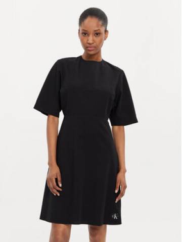 Calvin Klein Jeans Літня сукня J20J223425 Чорний Regular Fit Calvin Klein Jeans Літня сукня J20J223425 Чорний Regular Fit