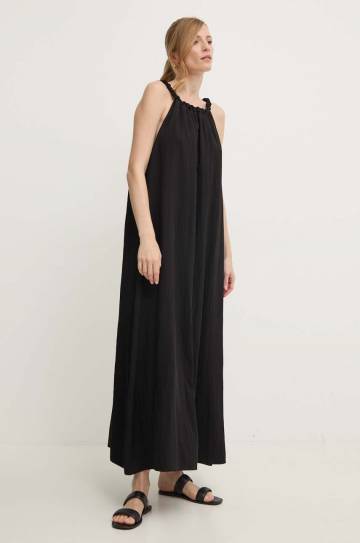 Платье Answear Lab цвет чёрный maxi расклешённая Платье Answear Lab цвет чёрный maxi расклешённая