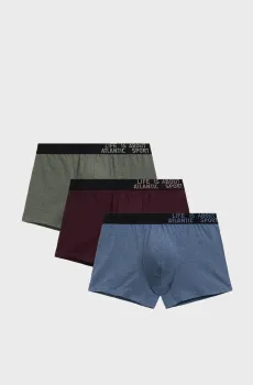 Мужские боксеры (3 шт) Разноцветный S Atlantic 3MH-226