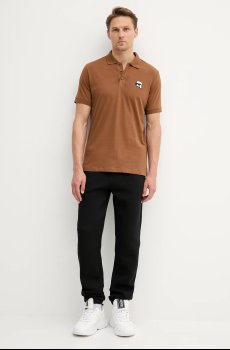 Хлопковое поло Karl Lagerfeld