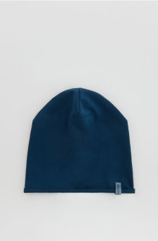 Reserved - Бавовняна шапка з нашивкою - синій - 461HW-55X
