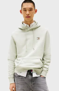 Мужское мятное худи REG BADGE Ментоловый L Tommy Jeans DM0DM20258