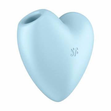 Клиторальный вакуумный стимулятор Satisfyer Cutie Heart Air Pulse Stimulator + Vibrator голубой, 1 шт Клиторальный вакуумный стимулятор Satisfyer Cutie Heart Air Pulse Stimulator + Vibrator голубой, 1 шт