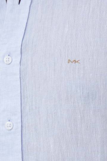 Льняная рубашка Michael Kors slim классический воротник Льняная рубашка Michael Kors slim классический воротник