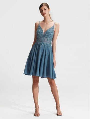 Hey Kyla Коктейльна сукня 5AG003HK Голубий Regular Fit Hey Kyla Коктейльна сукня 5AG003HK Голубий Regular Fit