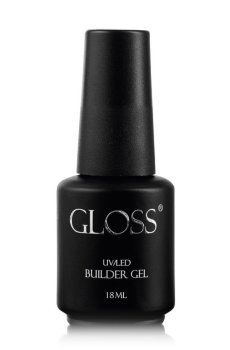 Уценка! Однофазный гель для ногтей Gloss UV/LED Builder Gel с кистью, Valentine, 18 мл