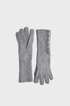 Женские светло-серые кашемировые перчатки Серый ONESIZE MARC&ANDRE JA17-U001-LGM