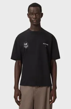 Мужская черная футболка SPINNER Черный M AllSaints M052PE