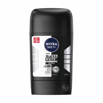 Мужской антиперспирант-стик NIVEA MEN Черный и Белый невидимый: классический, 50 мл Мужской антиперспирант-стик NIVEA MEN Черный и Белый невидимый: классический, 50 мл
