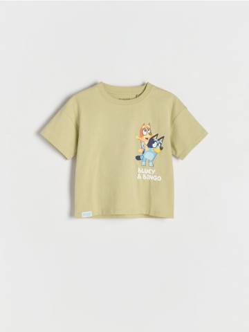 Reserved - Бавовняна футболка Bluey - блідо-зелений - 140CJ-07X Reserved - Бавовняна футболка Bluey - блідо-зелений - 140CJ-07X