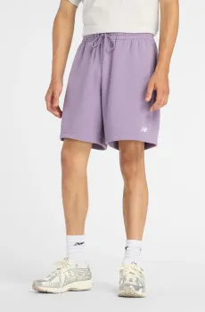 Мужские сиреневые шорты Sport Essentials French Terry 7 Фиолетовый L New Balance MS41520AA5